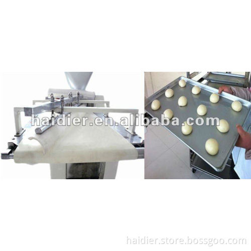 Automatic dough divider machine with impact structure